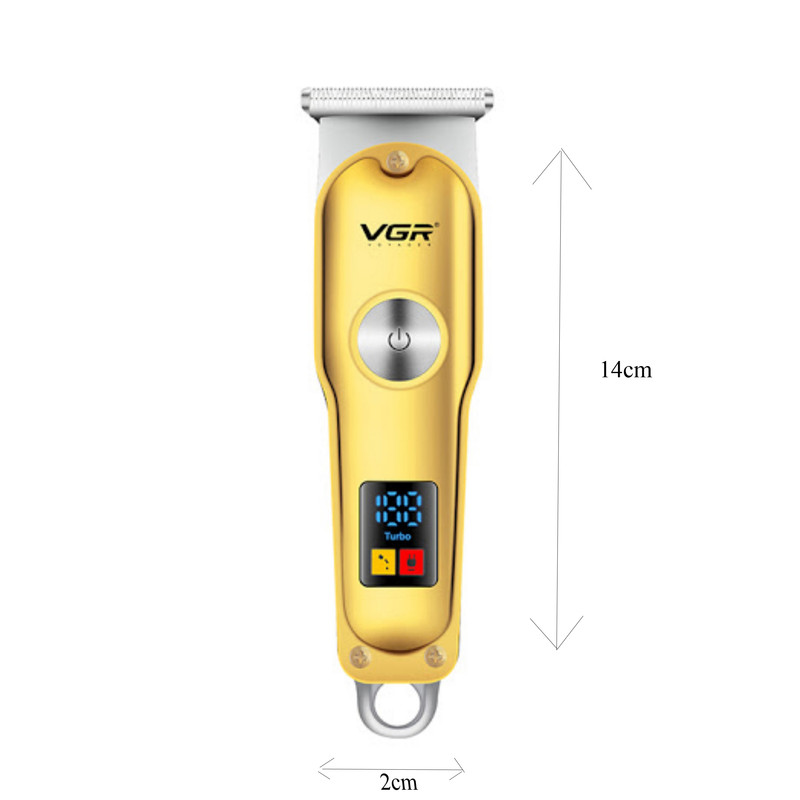 ماشین اصلاح موی سر و صورت وی جی ار مدل V-290 با تیغه استیل ضد زنگ، نمایشگر دیجیتال، قابلیت دو سرعته، منبع تغذیه برق و شارژ، سه شانه اصلاح 1 تا 3 میلی‌متر، مدت زمان استفاده 120 دقیقه و شارژ 90 دقیقه - تصویر 3