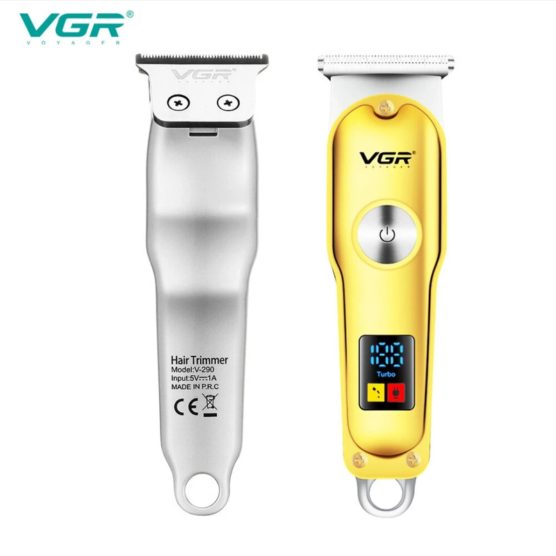 ماشین اصلاح موی سر و صورت وی جی ار مدل V-290 با تیغه استیل ضد زنگ، نمایشگر دیجیتال، قابلیت دو سرعته، منبع تغذیه برق و شارژ، سه شانه اصلاح 1 تا 3 میلی‌متر، مدت زمان استفاده 120 دقیقه و شارژ 90 دقیقه - تصویر 7